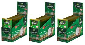 Kit 3uni Óleo de Coco Extra Virgem em sachê (40x 15ml) Copra