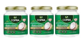 Kit 3uni Óleo de Coco Extravirgem 200ml - Copra