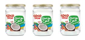Kit 3uni Óleo de Coco Extravirgem Coco Show 500ml - Copra