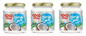 Kit 3uni Óleo de Coco sem sabor Coco Show 200ml - Copra