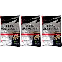Kit 3X 100% Whey Prime - 900g Refil Baunilha - BodyAction Kit 3X 100% Whey Prime - 900g Refil Baunilha - BodyAction