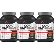 Kit 3X 100% Whey Prime Concentrado - 900g Chocolate - BodyAction