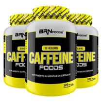 Kit 3X 8 Hours Caffeine - 120Caps - Brn Foods
