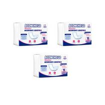 KIT 3x Absorvente Geriátrico Aconchego Master 45 Unidades Alta Absorção Antivazamento KIT 3x Absorvente Geriátrico Aconchego Master 45 Unidades Alta Absorção Antivazamento