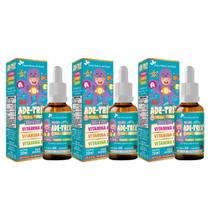 Kit 3x Ade-Trix Baby Kids Vitamina A D E 30ml Flora Nativa do Brasil