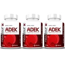 Kit 3x Adek Vitaminas A D E K 500mg 60 Capsulas NewFour