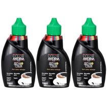 Kit 3x Adoçante Stevia Líquido 100% Natural Color Andina 30ml