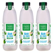 Kit 3x Água de Coco Integral Garrafa Pet 900ml Campo Largo