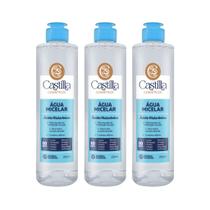 Kit 3x Água Micelar Castilla Ácido Hialurônico 250mL Hidrata, Limpa, Tonifica e Uniformiza a Pele
