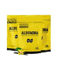 Kit 3x Albumina 420g Naturovos (Total 1,260Kg)