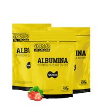 Kit 3x Albumina 420g Naturovos (Total 1,260Kg)