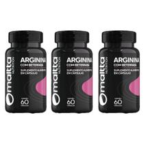 Kit 3x Arginina com Beterraba 3x60 cápsulas Maltta Sabor:Sem sabor