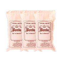 Kit 3X: Arroz Bomba Espanhol Para Paella Rey De Arroces 1Kg