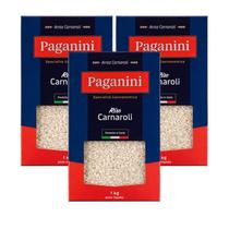 Kit 3X: Arroz Italiano Carnaroli Paganini 1kg