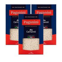 Kit 3X: Arroz Italiano Carnaroli Paganini 1Kg Kit 3X: Arroz Italiano Carnaroli Paganini 1Kg