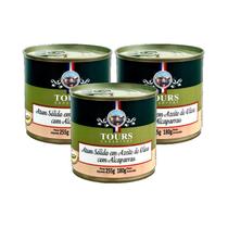 Kit 3X: Atum Sólido com Alcaparras em Azeite Tours 255g Kit 3X: Atum Sólido com Alcaparras em Azeite Tours 255g