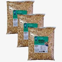 Kit 3X: Aveia Em Flocos Grossos Sem Glúten Leve Croc 1Kg