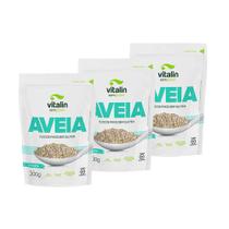 Kit 3X Aveia Flocos Finos sem glúten 200g - Vitalin