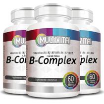 Kit 3X B-Complex Vitaminas Do Complexo B 60 Cápsulas