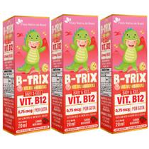 Kit 3X B-Trix Vitamina B12 Infantil 20Ml Flora Nativa