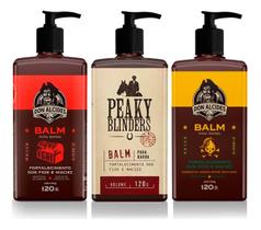 Kit 3x Balm Barba Negra Peaky Blinders Lemon Don Alcides