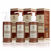Kit 3x Balm Escurecedor Barba E Cabelo Brown Control You Man
