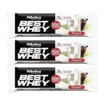 Kit 3X Barra Proteica Best Whey - 1 Barra 30g Original - Atlhetica Nutrition Kit 3X Barra Proteica Best Whey - 1 Barra 30g Original - Atlhetica Nutrition