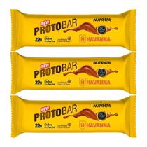 Kit 3X Barra Protobar Whey - 1 Unidade 70g Dulce de Leche Havana - Nutrata