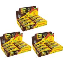 Kit 3X Barra Whey Grego Bar - 12 Unidades de 40g Dulce de Leche Havanna e Limão Siciliano - Nutrata Kit 3X Barra Whey Grego Bar - 12 Unidades de 40g Dulce de Leche Havanna e Limão Siciliano - Nutrata