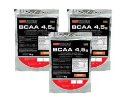 Kit 3X Bcaa 4.5 Tangerina 1Kg Bodybuilders