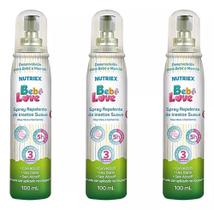 Kit 3x Bebê Love Repelente contra Inseto P/ Bebe E Mamãe Suave 100ml 5h - Nutriex Kit 3x Bebê Love Repelente contra Inseto P/ Bebe E Mamãe Suave 100ml 5h - Nutriex