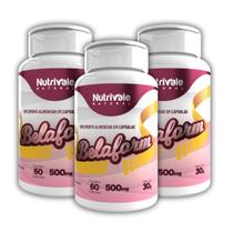 Kit 3x Belaform Cafeína, L-carnitina e Cromo 60 Cápsulas