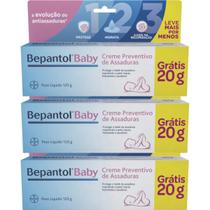 Kit 3x Bepantol Baby Creme Para Prevenção De Assaduras 120g