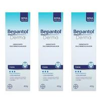 Kit 3x Bepantol Derma Creme Hidratante 40g Com Vitamina B5