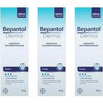 Kit 3x Bepantol Derma Creme Hidratante 40g Vitamina B5 Lanolina