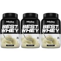 Kit 3X Best Whey - 900g Vanilla Cream - Atlhetica Nutrition Kit 3X Best Whey - 900g Vanilla Cream - Atlhetica Nutrition
