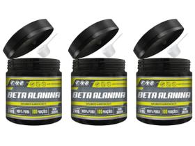 Kit 3x Beta Alanina 100% Pura 200g FNB