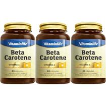 Kit 3X Beta Carotene - 60 Cápsulas - VitaminLife