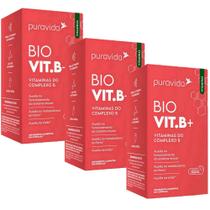 Kit 3x Bio Vit B - Vitaminas do Complexo B - 30 Capsulas cada - Pura Vida