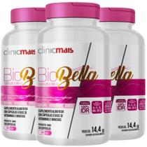 KIT 3X Biobella Cabelo e Unhas 30 cápsulas - Clinicmais