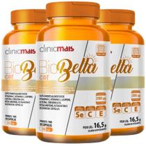 KIT 3X Biobella Cor (Betacaroteno com Vitaminas) 30 cápsulas - Clinicmais