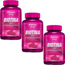 Kit 3X Biotina 45mcg - 60 Cápsulas - Herbamed Kit 3X Biotina 45mcg - 60 Cápsulas - Herbamed