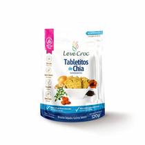 Kit 3X: Biscoito Tabletito Chia Sem Glúten Leve Crock 120g