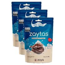 Kit 3X: Biscoito Zaytas Brownies & Cream Sem Glúten Zaya 40g