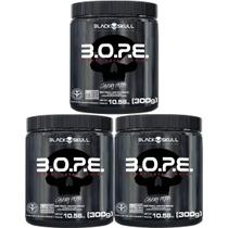 Kit 3X BOPE Beta Pure - 300g Frutas Vermelhas - Black Skull