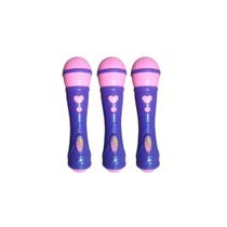 Kit 3x Brinquedo Microfone Musical Infantil Roxo - AP TOYS Kit 3x Brinquedo Microfone Musical Infantil Roxo - AP TOYS