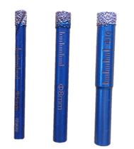 Kit 3x broca diamantada 6 8 e 10mm furar porcelanato cerâmica vidro Kit 3x broca diamantada 6 8 e 10mm furar porcelanato cerâmica vidro