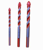 Kit 3x broca furar porcelanato azulejo cerâmica 6 8 e 10mm