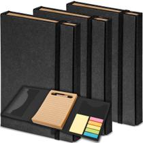 Kit 3x Caderneta Multifunções Ecológica 11x15 cm TopGet Preto