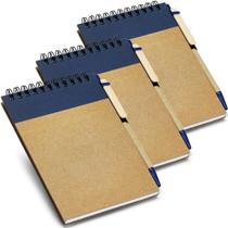 Kit 3X Caderneta Pocket Com Caneta 10X14Cm 60Fls Topget ul